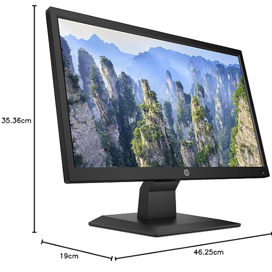 HP V20 19.5 inch(49.53 cm) Monitor HD+1600 x 900 Pixels Anti-Glare; Low Blue Light Mode, HDMI; VGA, 5ms Response time,VESA Mount, 2.81kg (1H848AA)